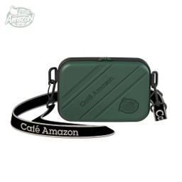 Café Amazon R-PET Upcycling Mini Box Bag สีเขียว