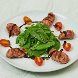 Grilled Italian Sausage with Rocket Salad