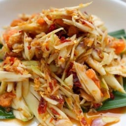 ตำมะม่วง(ไทย/ปู/ปูปลาร้า)