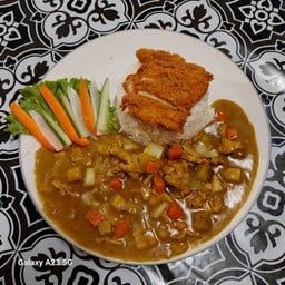 ข้าวแกงกระหรี่ญี่ปุน+ไก่กรอบ