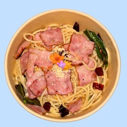 สปาเก็ตตี้ผัดพริกแห้ง