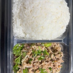 ข้าว ลาบหมูสับ