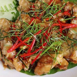 หมูหมักผัดกะปิสะเร็น (กับข้าว)