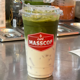 มัทฉะลาเต้เย็น มัทฉะเกรดพรีเมี่ยมนำเข้าจากญี่ปุ่น  D