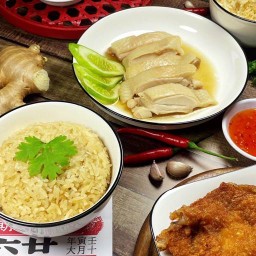 ข้าวมันไก่สิงคโปร์ หลงฟ่าน ไก่นุ่มฉ่ำ ตลาดพลู