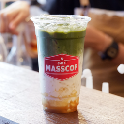 มัทฉะลาเต้คาราเมลเย็น มัทฉะแท้นำเข้าจากประเทศญี่ปุ่น D