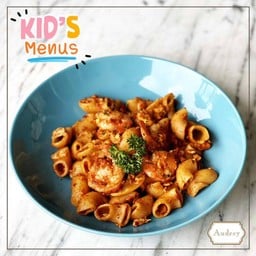 มักกะโรนีผัดกุ้ง