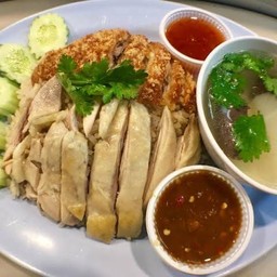 ทูอินวัน ไก่ต้ม+ไก่ทอด+น้ำจิ้ม สั่งเป็นกับ