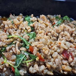 ข้าวราดกระเพราหมูสับ