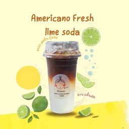 อเมริกาโน่มะนาวคั้นสดโซดา