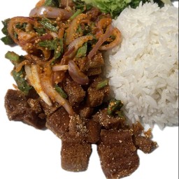 น้ำตก หมูกรอบจากพืช วีแกน 100 กรัม