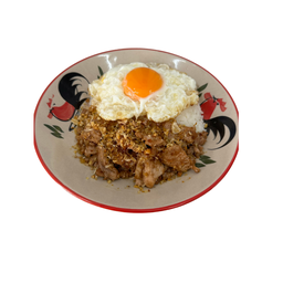 [อร่อยซ่ากับโค้ก] ข้าวไก่กระเทียม +  โค้ก ออริจินัล (กระป๋อง)