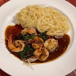 สปาเก็ตตี้ราดซอสกะเพรา