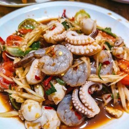 ตำทะเล (กุ้ง,หมึก)