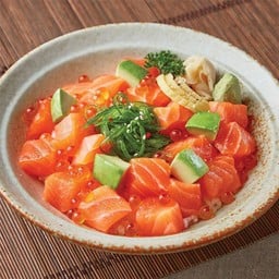 ข้าวหน้าแซลมอน