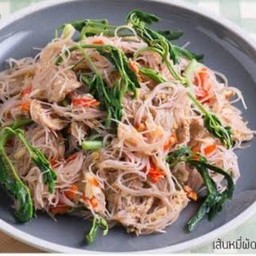 ผัดหมี่กระเฉดหมู