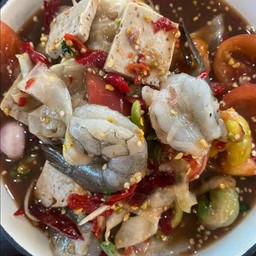 ตำหลวงพระบางทะเล(กุ้ง, หมึก)