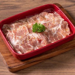 สันคอหมูสไลด์ ใหญ่ Sliced pork neck 猪颈肉片