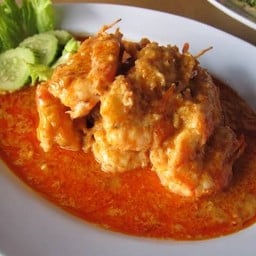 กุ้งทอดซอสมันกุ้ง