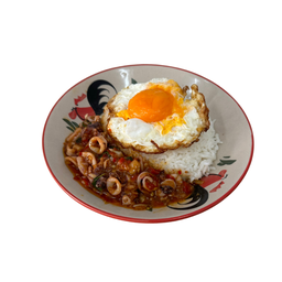 ข้าวกะเพราหมึก
