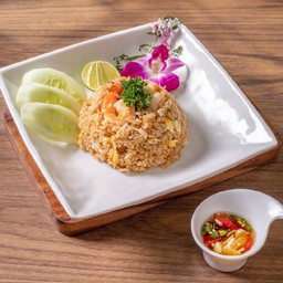 ข้าวผัดกุ้ง จานใหญ่ Shrimp fried rice large  虾仁炒饭 中盘