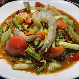 ตำกุ้งสด