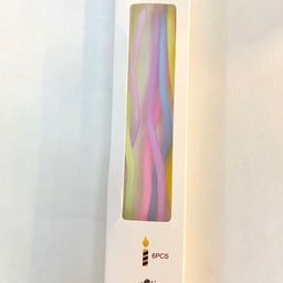 เทียนเกลียวยาวสีพาสเทล