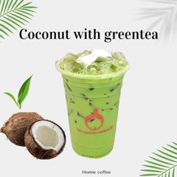 มะพร้าวชาเขียว