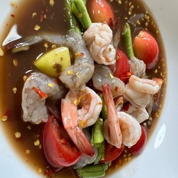 ตำกุ้งสองใจ