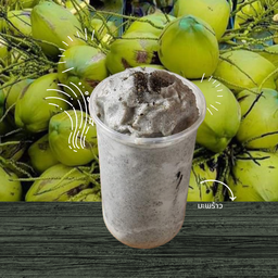 มะพร้าวปั่นนมสด งาดำ