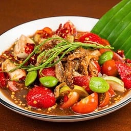 ตำสตรอว์เบอร์รี่ชะอมกะปิหวาน
