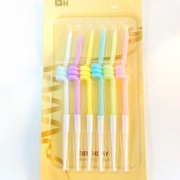 เทียนสปิงสีพาสเทล