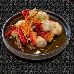 ตำสตรอว์เบอร์รี่ มังคุด | Som Tum With Strawberry And Mangosteen | 草莓山竹凉拌木瓜