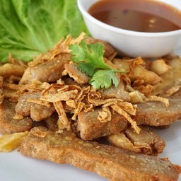 อกไก่เจทอดกระเทียม