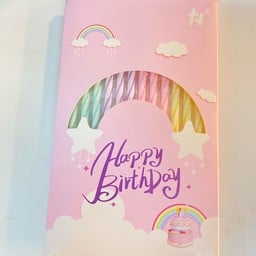 เทียนยาวคละสี