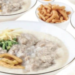 โจ๊กหมูล้วน 2  แถมฟรี โก๋กรอบ 1