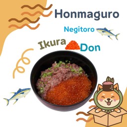 ข้าวหน้าปลาทูน่าสับปลาข้าวสาร