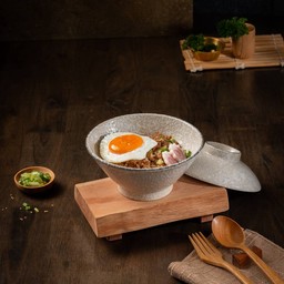 ข้าวหน้าเนื้อพรีเมี่ยมพุลโกกิ ไข่ดาว (เด็กๆชอบมาก)