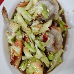 ตำแตงกุ้งสด