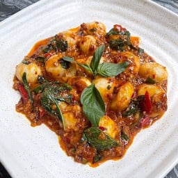 หอยเชลล์ผัดพริกเผา (กับข้าว)