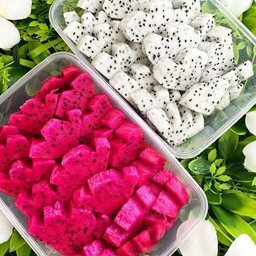 แก้วมังกรแดง หวานอร่อยปอกพร้อมทาน