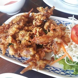 ปูนิ่มทอดกระเทียม