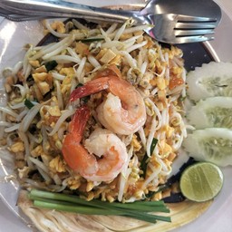 ผัดไทยไร้เส้น กุ้งสด