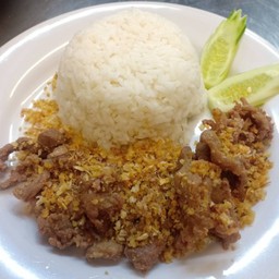 หมูทอดกระเทียม