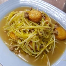 กุ้ยช่ายขาวผัดเต้าหู้หมูสับ