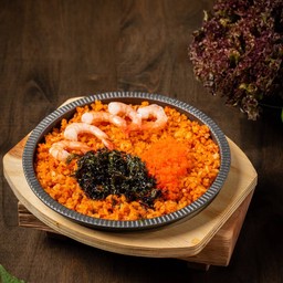 New ข้าวผัดโอป้า ไข่กุ้งกะทะร้อน