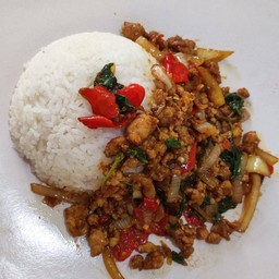 ข้าวกระเพราหมูสับ