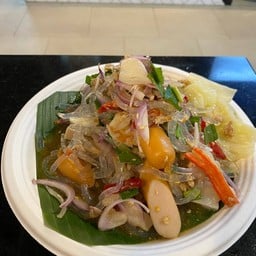 ยำเส้นแก้ว (หมูสับ+กุ้ง)