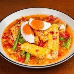 ตำข้าวโพดไข่เค็ม