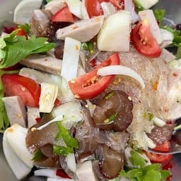 ยำวุ้นเส้นหมูยอหมูสับ